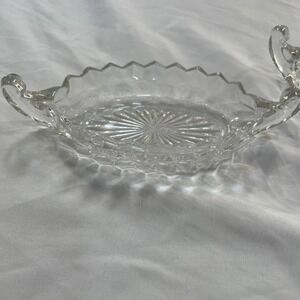 Vintage 1930's Fostoria American Cube Cubist Condiment Relish Dish